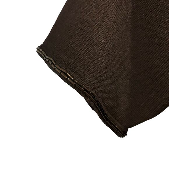 Vintage merino wool and beaded Jones NY short sleeve sweater, size small - Picture 6 of 7